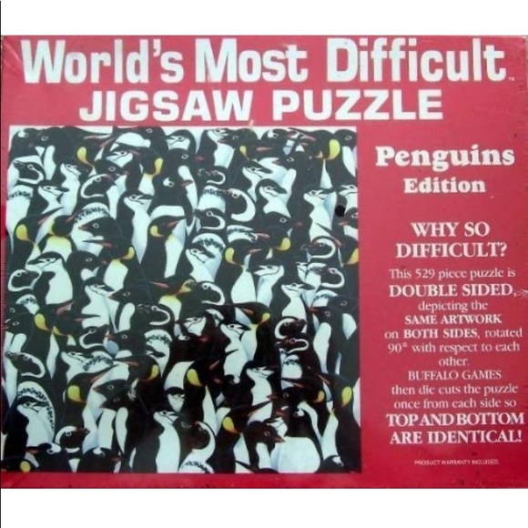 Double sided jog saw puzzle, sealed - Picture 1 of 7